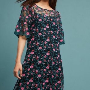 ANTHROPOLOGIE│Floral Embroidered Tunic - Worn Once!